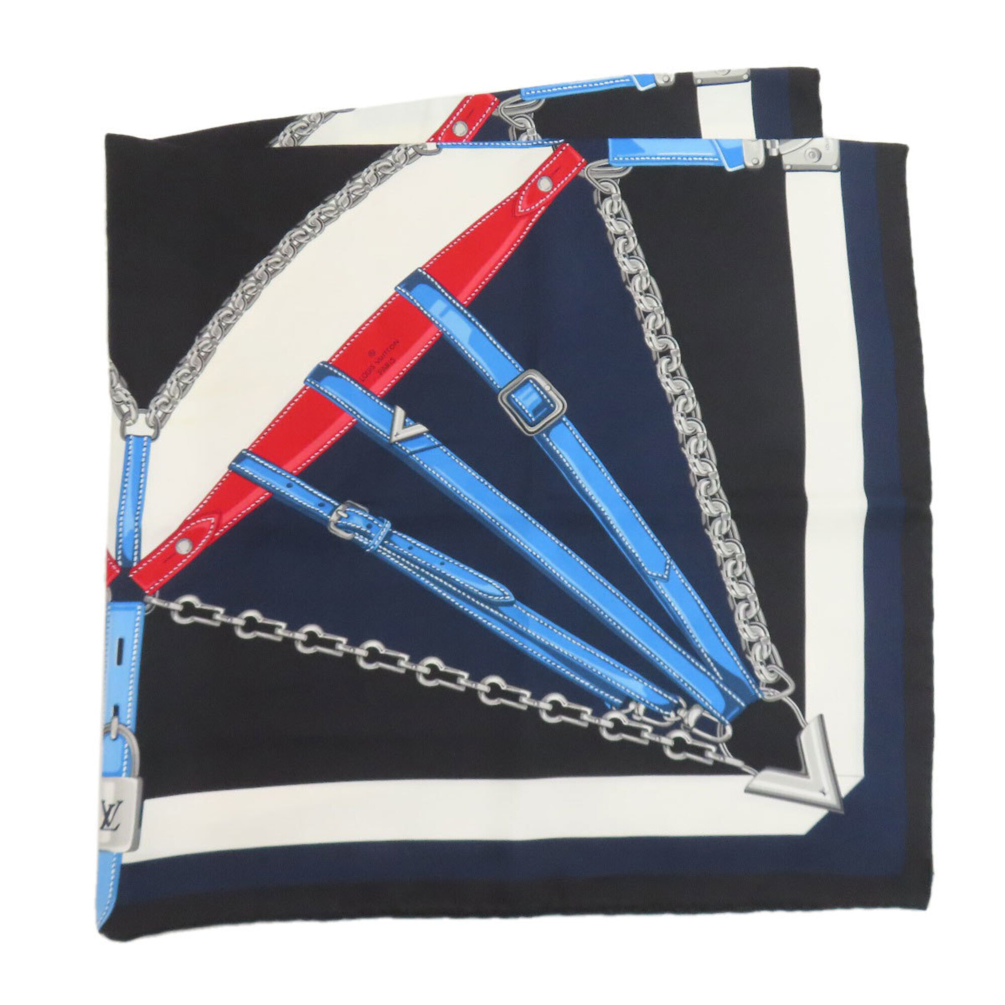 Louis Vuitton M78675 Carre Unchained Scarf Muffler Silk Women's Louis Vuitton